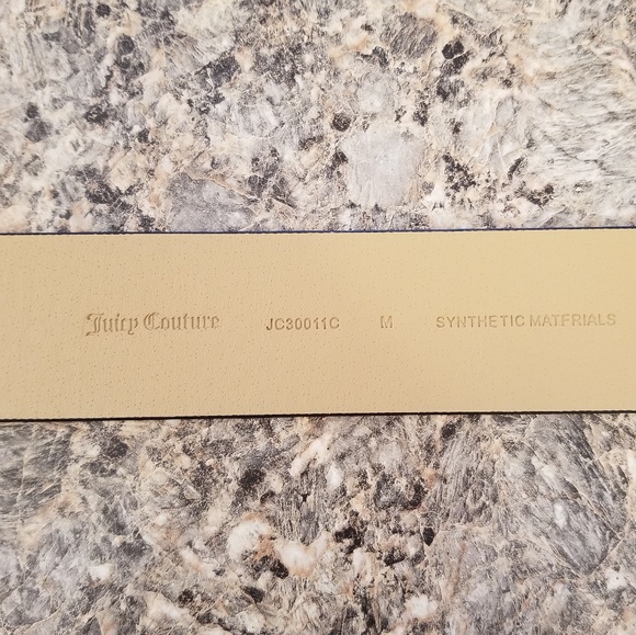 Juicy Couture Pink & Black Snakeskin Belt Medium - Picture 6 of 7